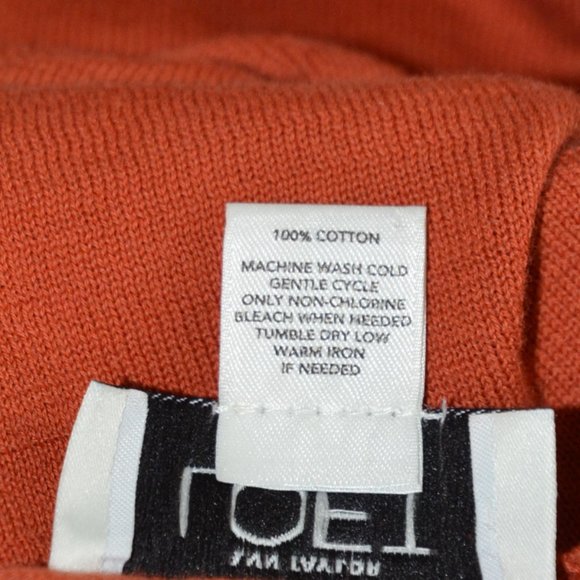 Ann Taylor Loft Knit Tank Top Crocheted Neckline Rust Womens Size XLP - Picture 10 of 11